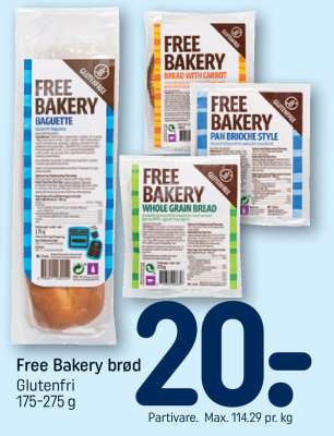 Free Bakery brød