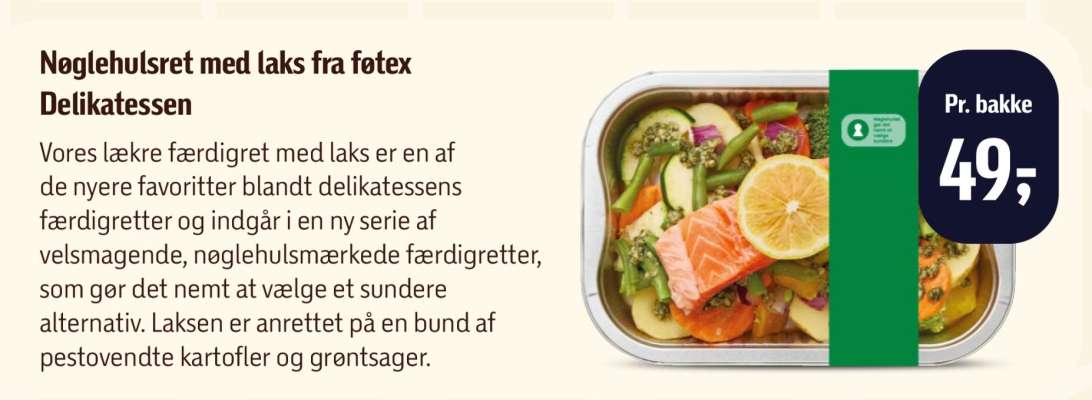 Nøglehulsret med laks fra føtex Delikatessen