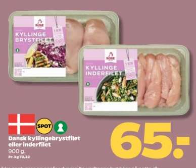 Dansk kyllingebrystfilet eller inderfilet