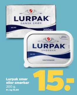 Lurpak smør eller smørbar