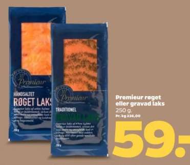 Premieur røget eller gravad laks