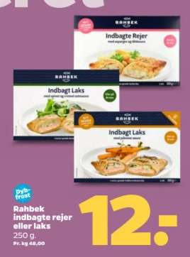 Rahbek indbagte rejer eller laks