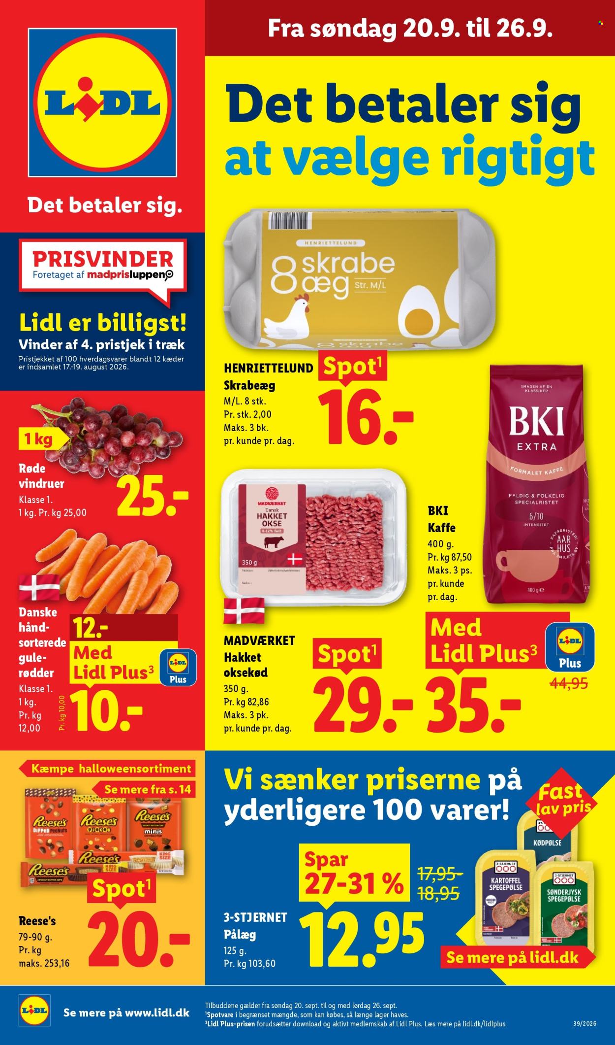Lidl tilbud - 20.9.2026 - 26.9.2026. Side 1