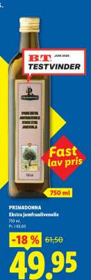 Primadonna Ekstra jomfruolivenolie