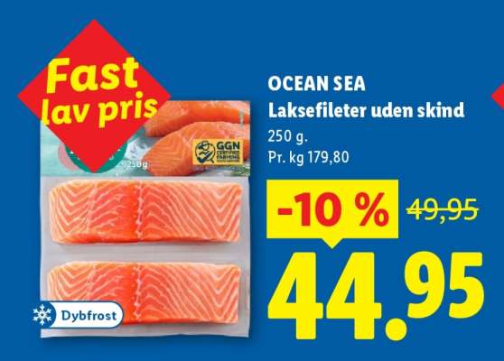 OCEAN SEA Laksefileter uden skind