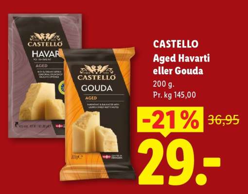Castello Aged Havarti eller Gouda