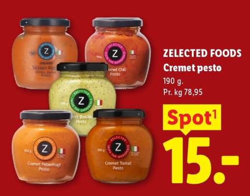 ZELECTED FOODS Cremet pesto