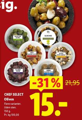 CHEF SELECT Oliven