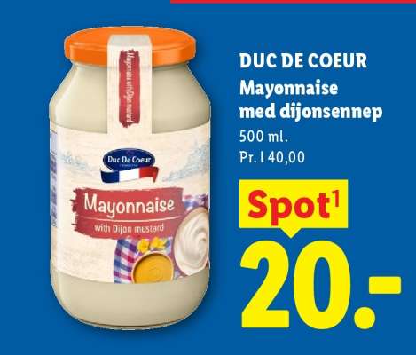 DUC DE COEUR Mayonnaise med dijonsennep