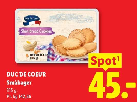 DUC DE COEUR Småkager