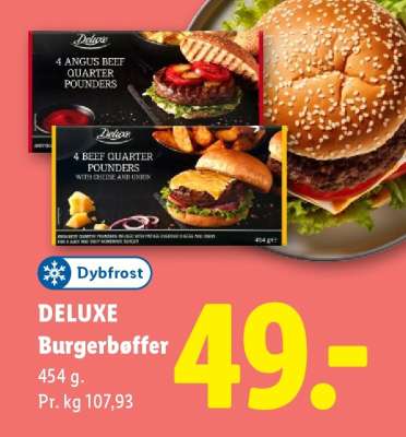 DELUXE Burgerbøffer