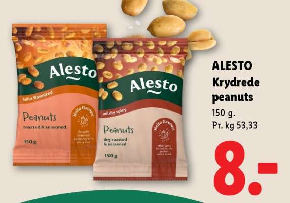 ALESTO Krydrede peanuts