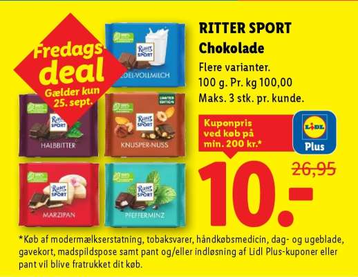 RITTER SPORT Chokolade