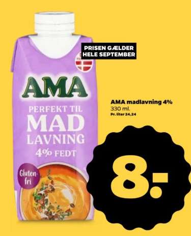 AMA madlavning 4%