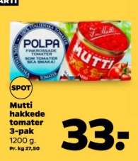 Mutti hakkede tomater 3-pak