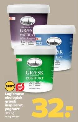 Løgismose økologisk græsk inspireret yoghurt
