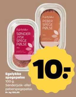 Egelykke spegepølse