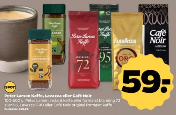 Peter Larsen Kaffe, Lavazza eller Café Noir
