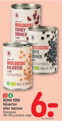 REMA 1000 Kikærter eller bønner