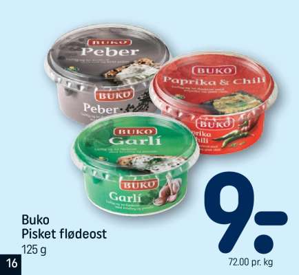 Buko pisket flødeost
