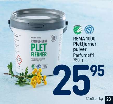 REMA 1000 Pletfjerner pulver