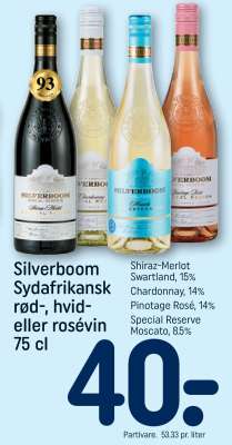 Silverboom Sydafrikansk rød-, hvid- eller rosévin 75 cl