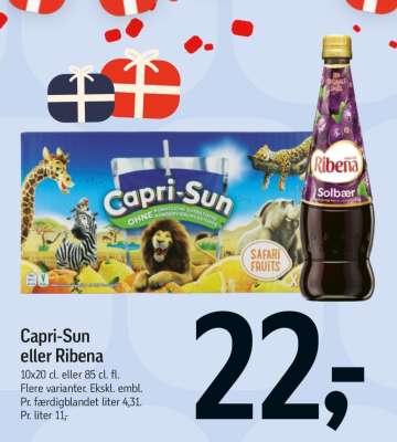 Capri-Sun eller Ribena