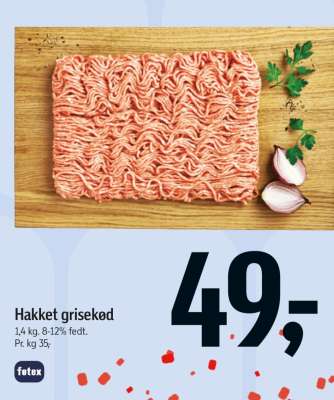 Hakket grisekød
