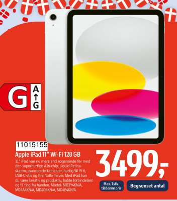 Apple iPad 11” Wi-Fi 128 GB