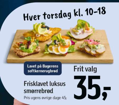 Frisklavet luksus smørrebrød
