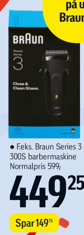 Braun Series 3 300S barbermaskine