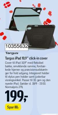 Targus iPad 10,9” click-in cover