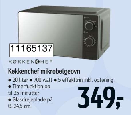 Køkkenchef mikrobølgeovn