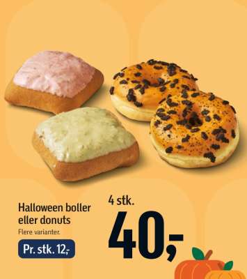 Halloween boller eller donuts