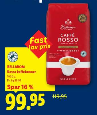 BELLAROM Rosso kaffebønner