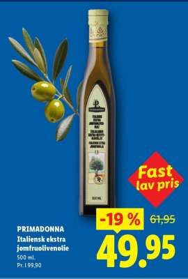 PRIMADONNA Italiensk ekstra jomfruolivenolie