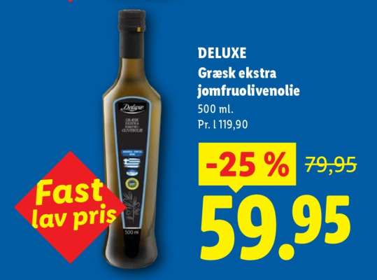 DELUXE Græsk ekstra jomfruolivenolie