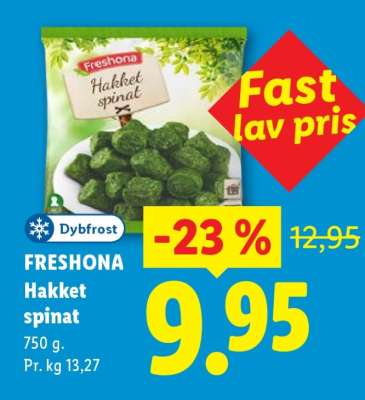FRESHONA Hakket spinat