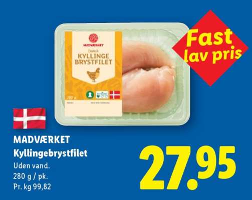 MADVÆRKET Kyllingebrystfilet