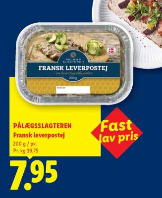 PÅLÆGSSLAGTEREN Fransk leverpostej