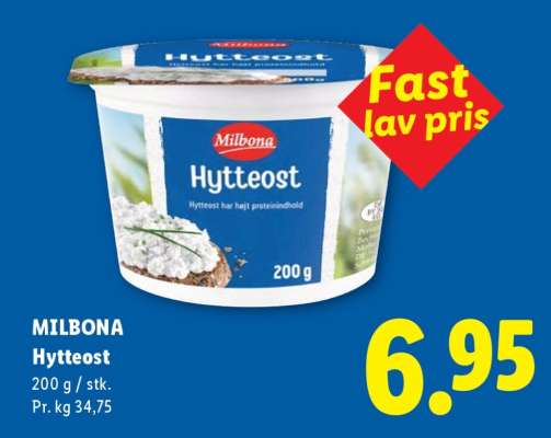 MILBONA Hytteost