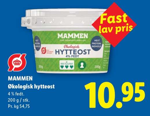 MAMMEN Økologisk hytteost