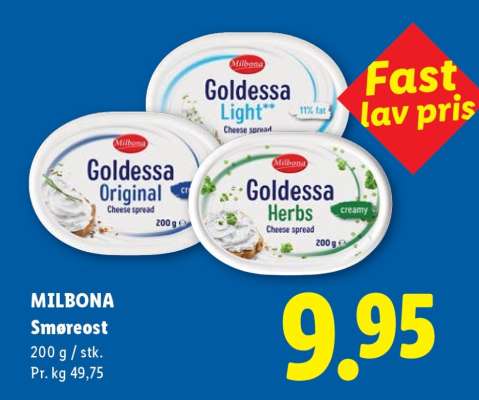 MILBONA Smøreost