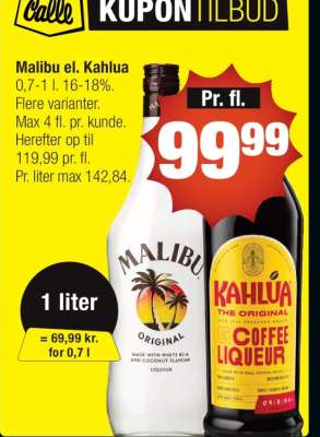Malibu el. Kahlua