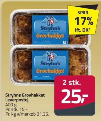 Stryhns Grovhakket Leverpostej