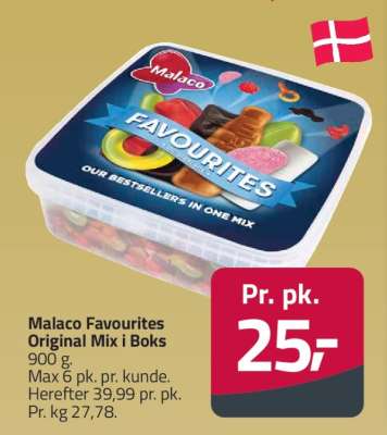 Malaco Favourites Original Mix i Boks