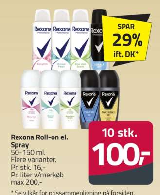 Rexona Roll-on el. Spray