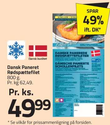 Dansk Paneret Rødspættefilet