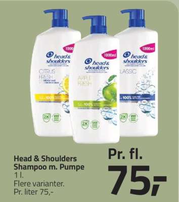 Head & Shoulders Shampoo m. Pumpe
