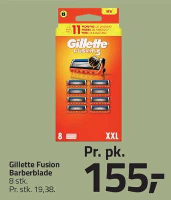 Gillette Fusion Barberblade
